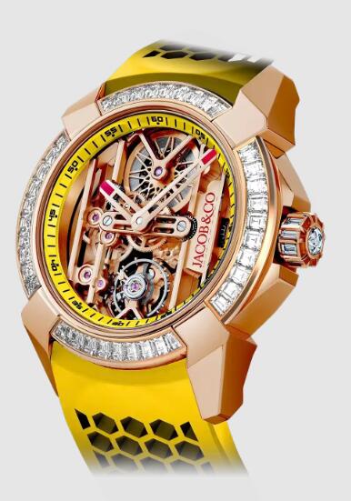 Jacob & Co EX100.43.BA.AA.ABRUA Epic X Baguette Yellow replica watch